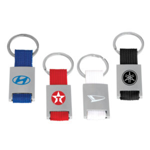 brake-07-metal-keychain-with-colored-fabric-strap