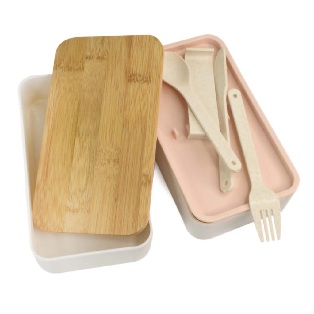 BRALU 01 - LUNCH BOX WITH CUTLERY SET