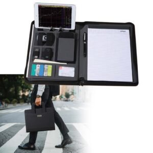 BRAO 33 - PROFESSIONAL ZIPPED CONFERENCE FOLDER.