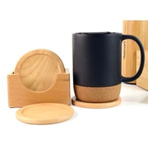 BRATC 02 - WOOD COASTERS WITH HOLDER
