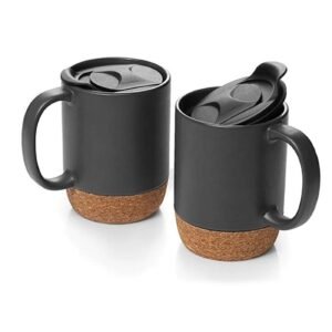 BRATM 23 - CERAMIC MUG WITH CORK BOTTOM