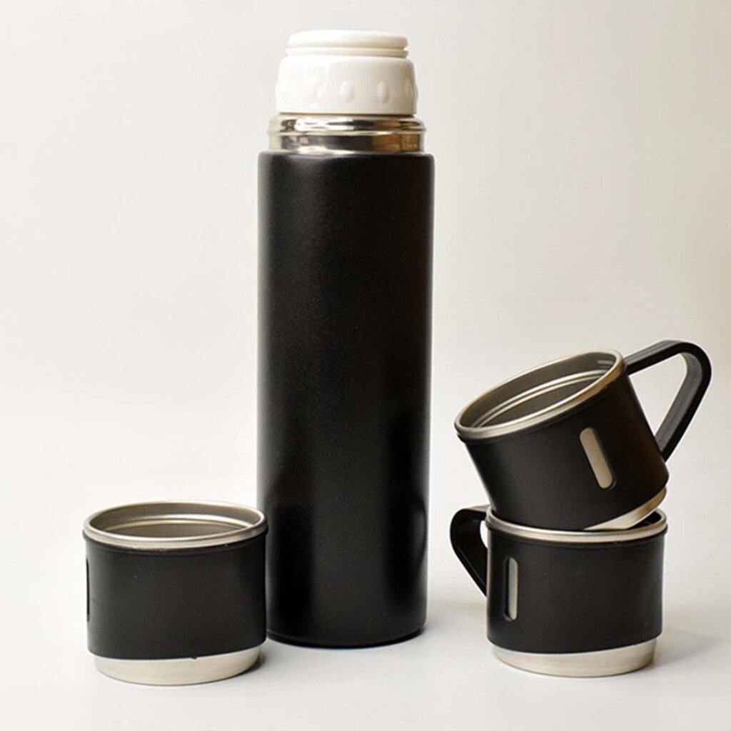 BRATM 29 - STAINLESS STEEL VACUUM FLASK WITH COFFEE MUG